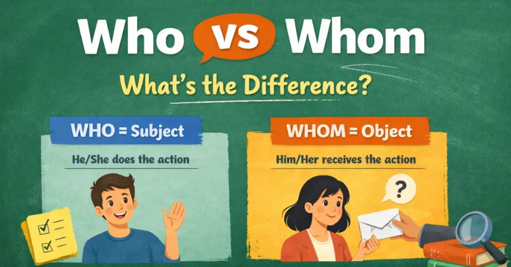 Difference Between Who vs Whom (Easy Guide)