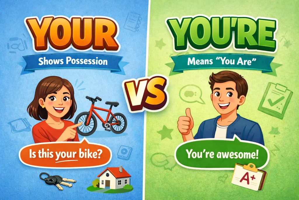 difference your and you're