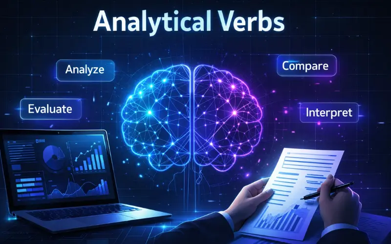 what are analytical verbs