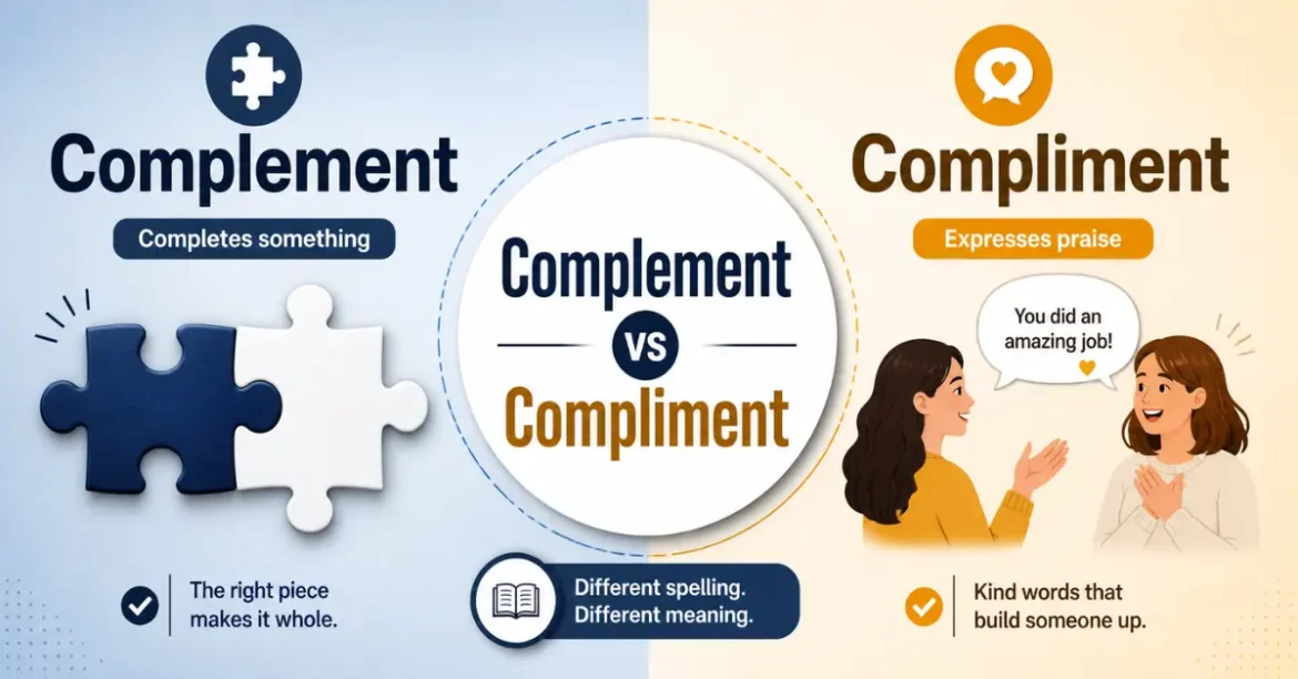 complement vs compliment