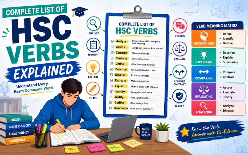complete list of hsc verbs explained