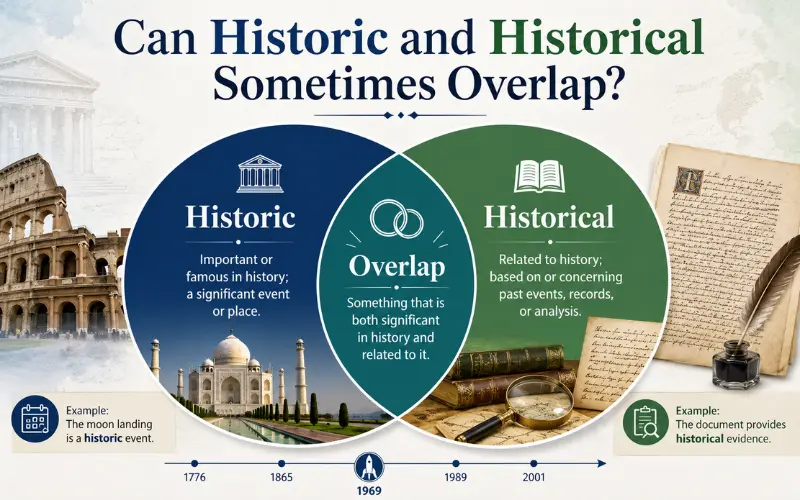 can historic and historical sometimes overlap