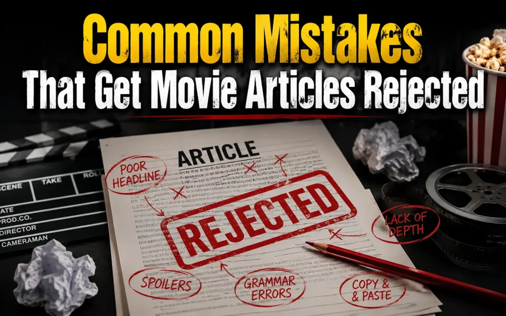 common mistakes that get movie articles rejected
