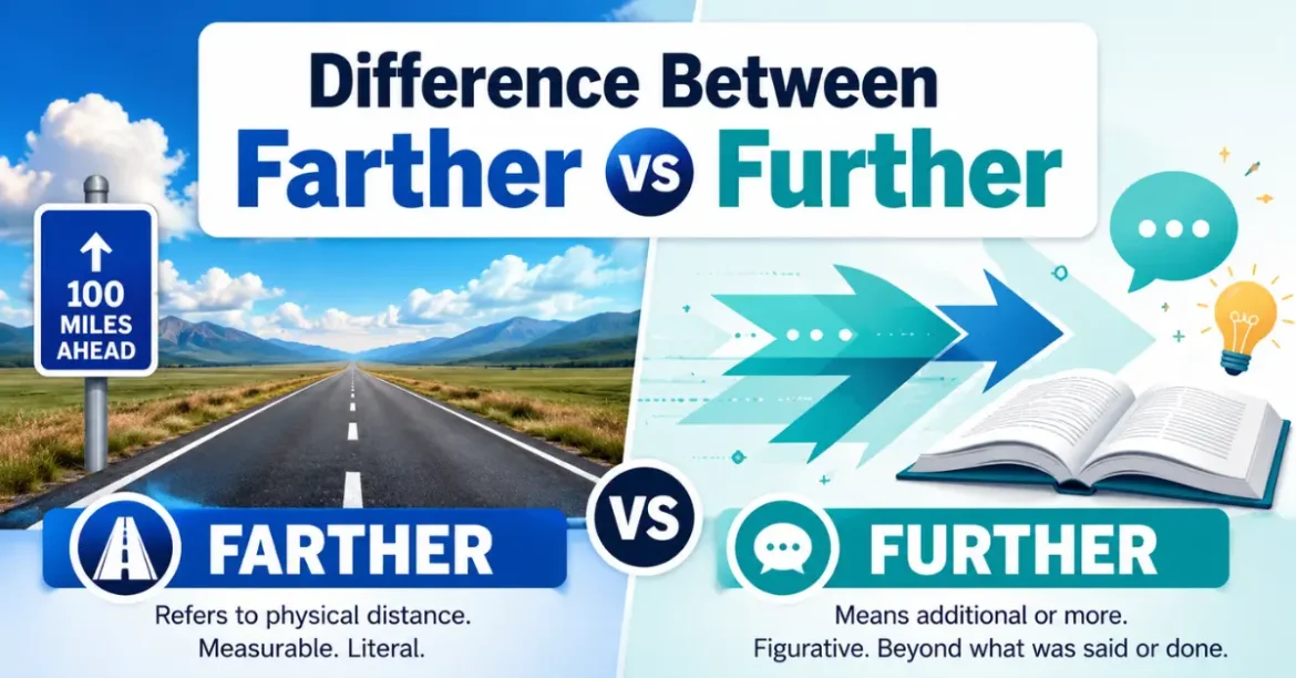 difference between farther vs further