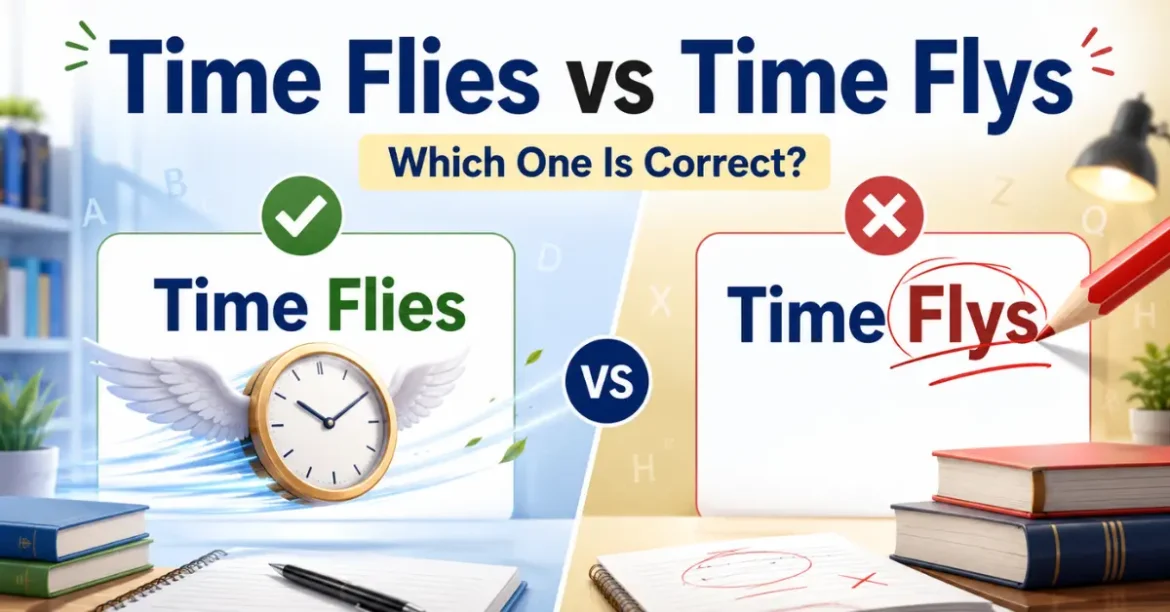 difference between time flies vs timedifference between time flies vs time