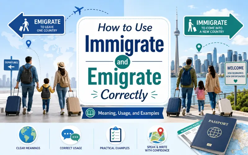 how to use immigrate and emigrate correctly