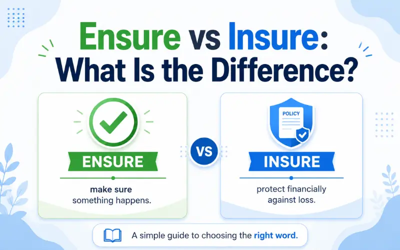 insure vs ensure whats the difference