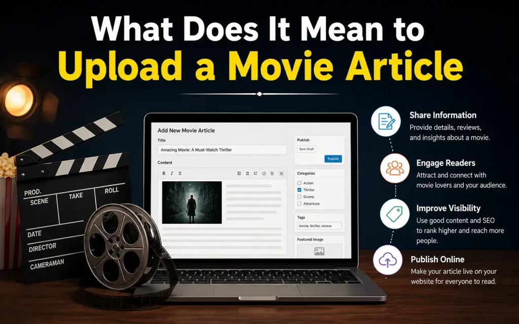 what does it mean to upload a movie article