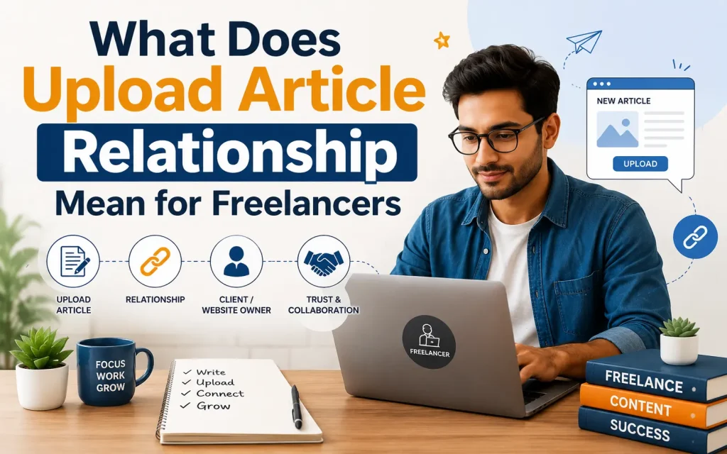 what does upload article relationship mean for freelancers
